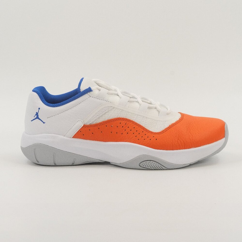 Jordan Athletic Shoes in Orange, Blue, and White